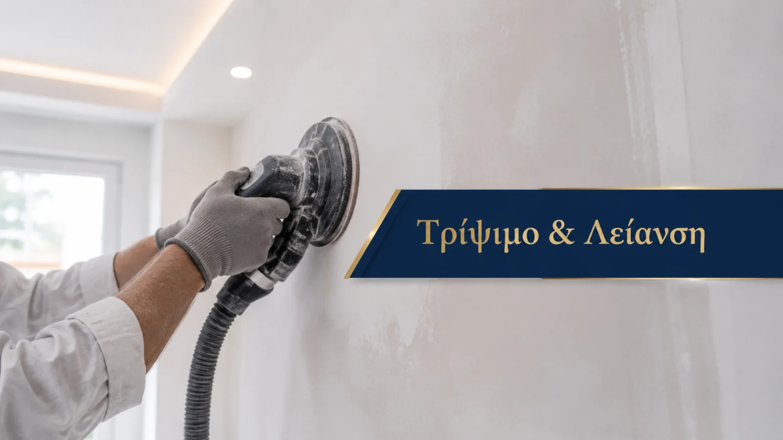Τρίψιμο και λείανση εσωτερικού τοίχου