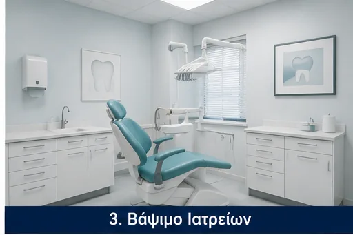 Βάψιμο οδοντιατρείου και επαγγελματικού ιατρείου